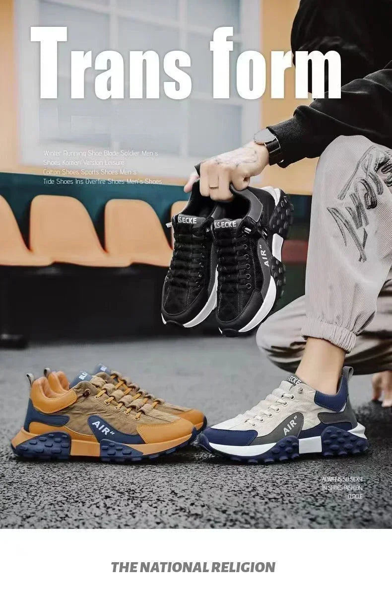 2025 New Men's Casual Shoes Men's Shoes Platform Men's Sneakers Plus Size 43 44 Popular Sapatos Masculine Shoes MU Group