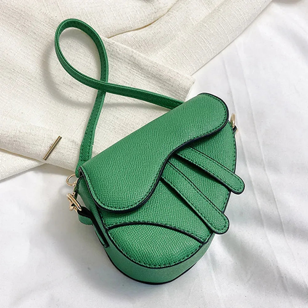 Sac à Main Femme Mini Selle – Sac Bandoulière Tendance avec Fermeture à Boucle et Zip - Justyol