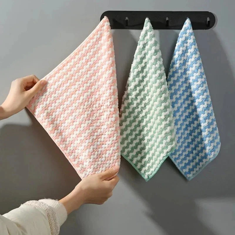 Kitchen Dishwashing Cloth Superfine Fiber Water Absorbent Cleaning Cloth Multipurpose Household Wipe Towels Cleaning MU Group