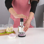 Manual Onion Chopper Stainless Steel Garlic Presser Food Crusher Cutter Meat Mincer Hand Press for Vegetable Kitchen Tool MU Group