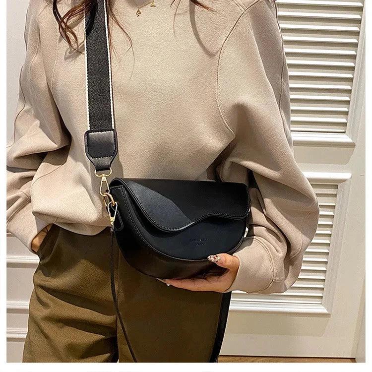 Sac à Main Femme Petit Sac Armpit en Cuir PU – Sac Bandoulière Chaîne Tendance pour l'Été