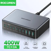 Chargeur Secteur ROCOREN 400W - Charge Rapide Multi-Ports