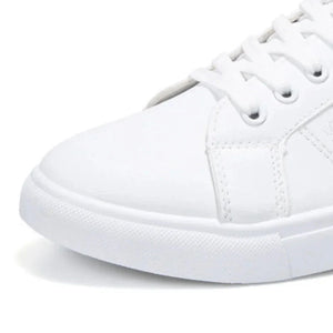 Men's Sneakers White Casual Shoes Lightweight Breathable Flats Fashion Lace-up Vulcanized Shoes Non Slip Outdoor Men Shoes Tenis MU Group