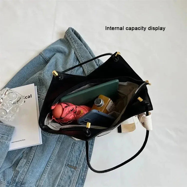 Sac à Main Femme Style Coréen – Sac Tote Casual en Canvas, Sac Bandoulière Commuter et Sac Élégant