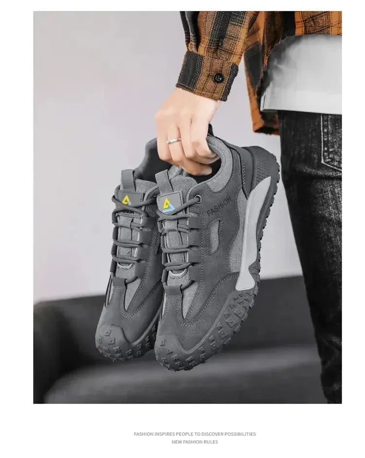 Chaussures Homme Respirantes et Légères – Baskets Casual et Outils, Chaussures de Travail et de Loisirs, Modèle 2025