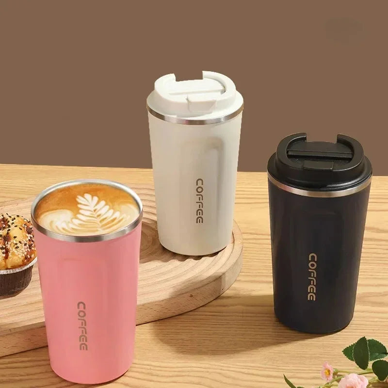 Tasse isotherme portable en acier inoxydable pour hommes et femmes, café de grande capacité, thermos standardisés, bureau, extérieur, voiture, 304