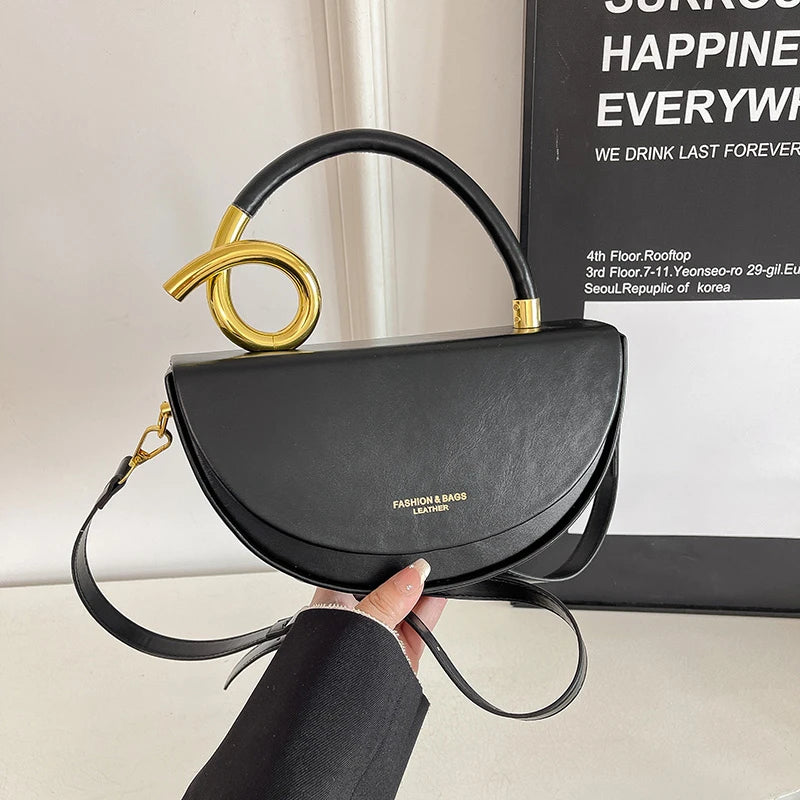 Sac Épaule Femme Rétro – Sac Bandoulière Élégant à Couleur Unie
