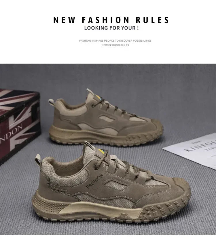 2025 popular fashion, lightweight and breathable labor insurance shoes, tooling shoes, casual men's shoes MU Group