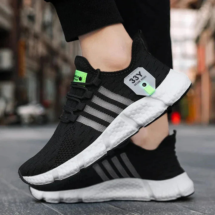 Chaussure Homme Sportive avec Semelle Blanche Élevée – Légère et Confortable pour l'Usage Quotidien