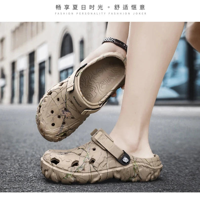 Men Shoes Slippers Men Garden Flat Sandals Platform Sandals Man Summer Sandals 2024 Male Sneakers Outdoor Flip Flops Home Clogs MU Group