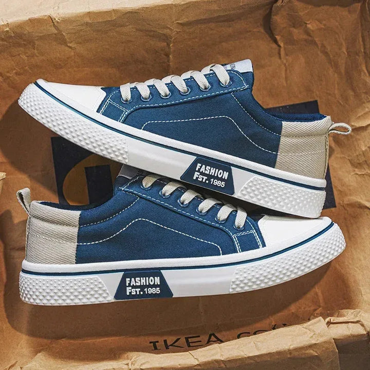 Chaussures Homme en Toile – Sneakers Skateboard Extérieures, Baskets Antidérapantes et Respirantes, Idéales pour la Marche et les Activités Casual