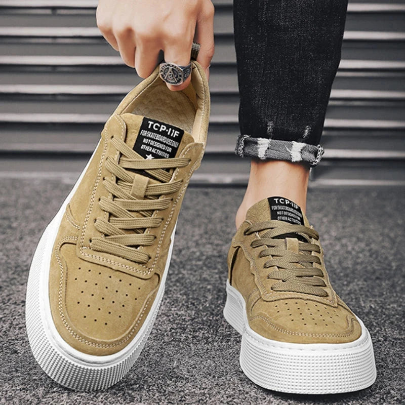 Trend Men's Casual Sneakers Lightweight Flat Shoes Comfortable Non Slip Running Shoes Soft Sole Vulcanized Shoes for Men Zapatos MU Group