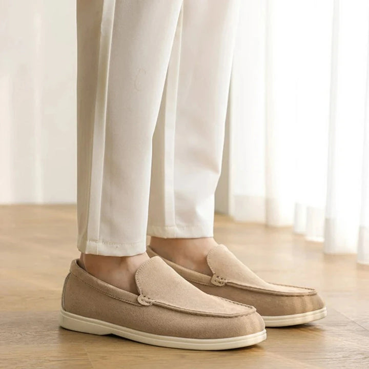 Mocassins Homme Classiques – Chaussures Décontractées en Cuir Suédé, Loafers Britaniques, Baskets Antidérapantes Confortables