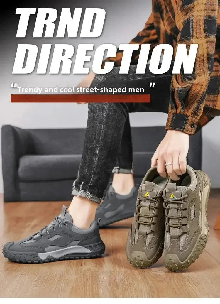 Chaussures Homme Respirantes et Légères – Baskets Casual et Outils, Chaussures de Travail et de Loisirs, Modèle 2025