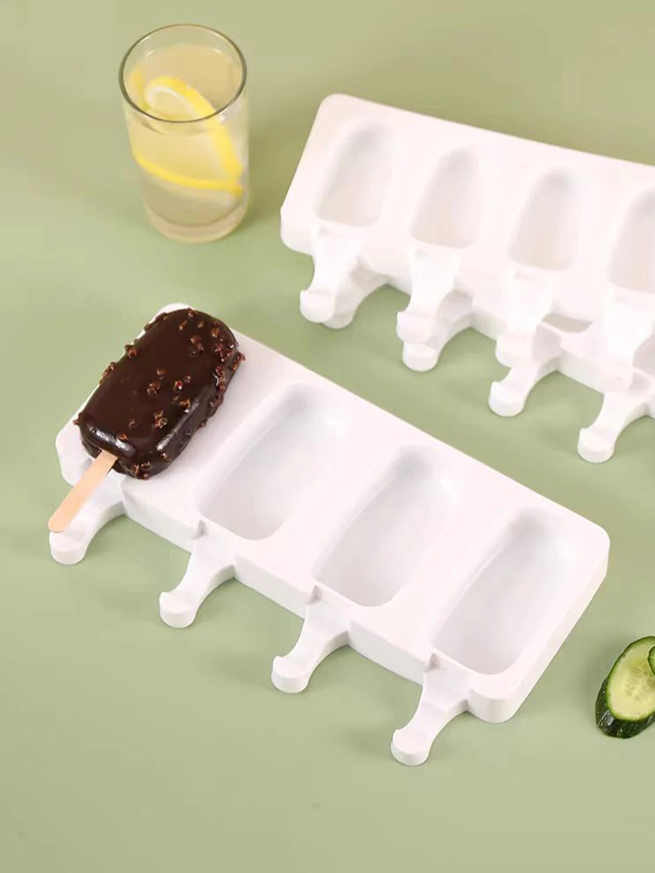 Moule à crème glacée en silicone, moule à glace en silicone pour jus de fruits, moule à popsicle, cuisson