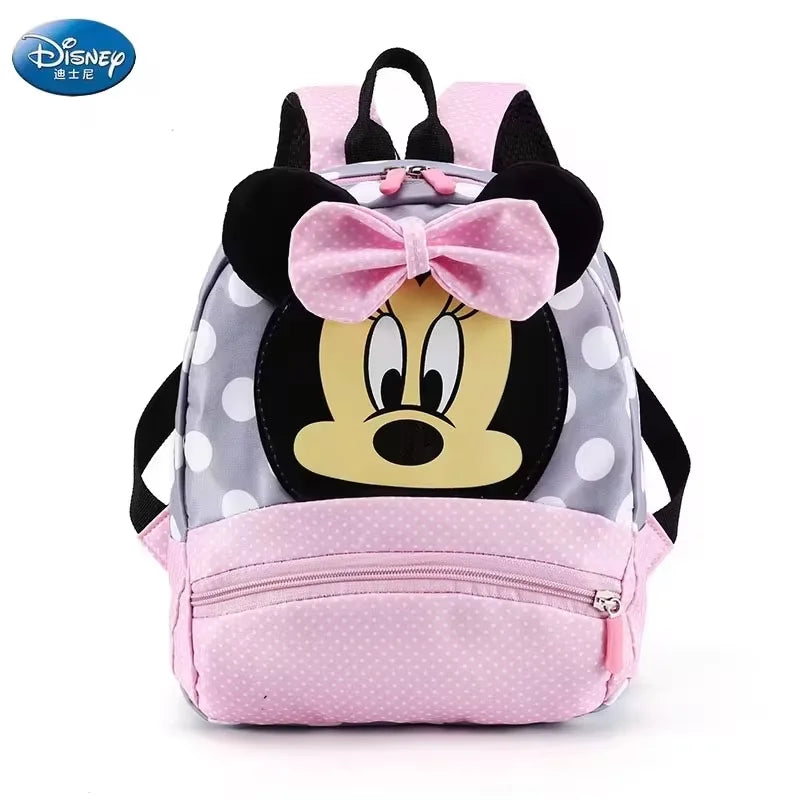 Sac à Dos de Dessin Animé Disney Minnie Mouse pour Bébé Garçon et Fille, Interrupteur Cartable de Maternelle, Cadeau pour Enfant