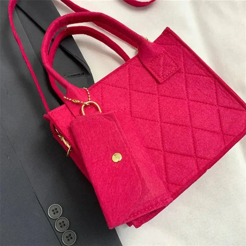 Ensemble 3pcs Sac à Main Femme Embossé – Sac Bandoulière, Pochette et Portefeuille, Sac Carré Unicolore - Justyol