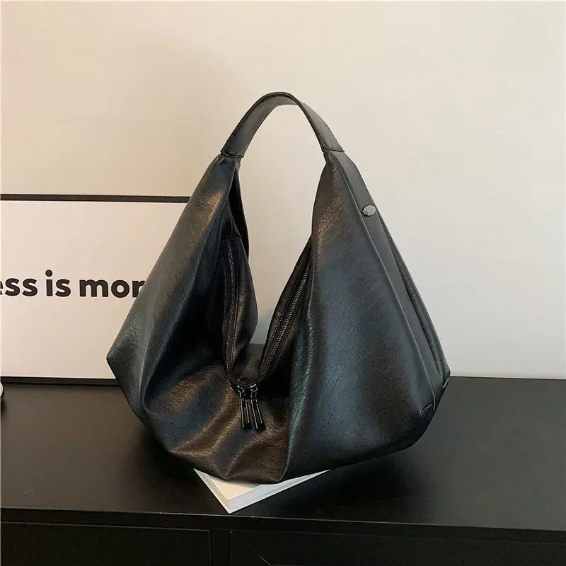 Sac à Main Femme Grand Modèle Hobo – Sac Bandoulière en Cuir Souple