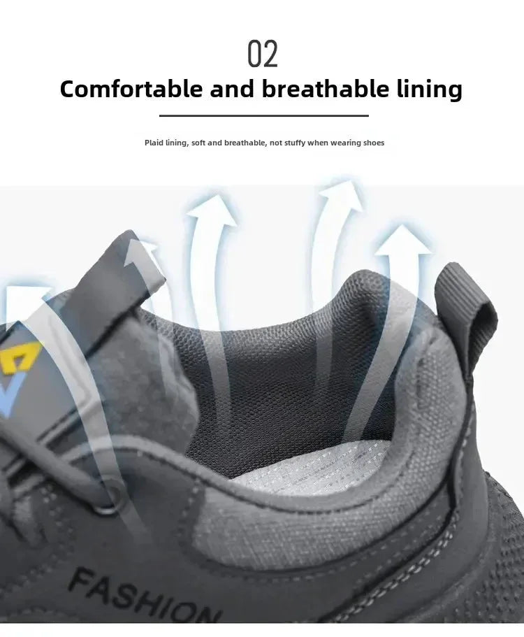 Chaussures Homme Respirantes et Légères – Baskets Casual et Outils, Chaussures de Travail et de Loisirs, Modèle 2025