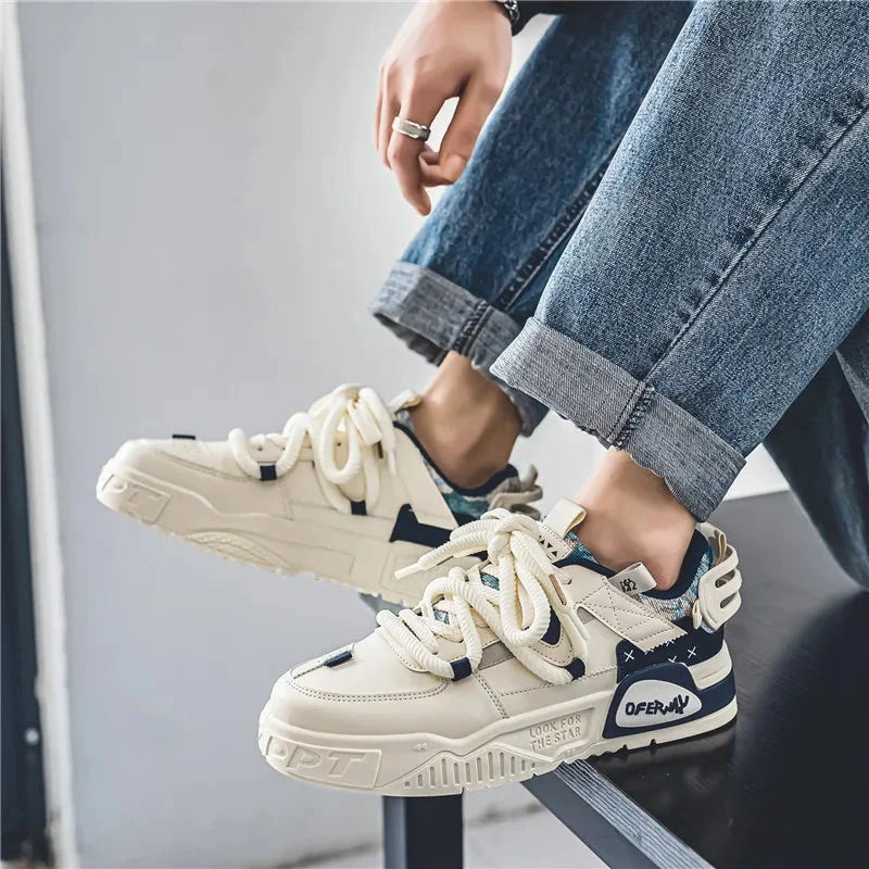 Men's motorcycle shoes, trendy and fashionable board shoes MU Group