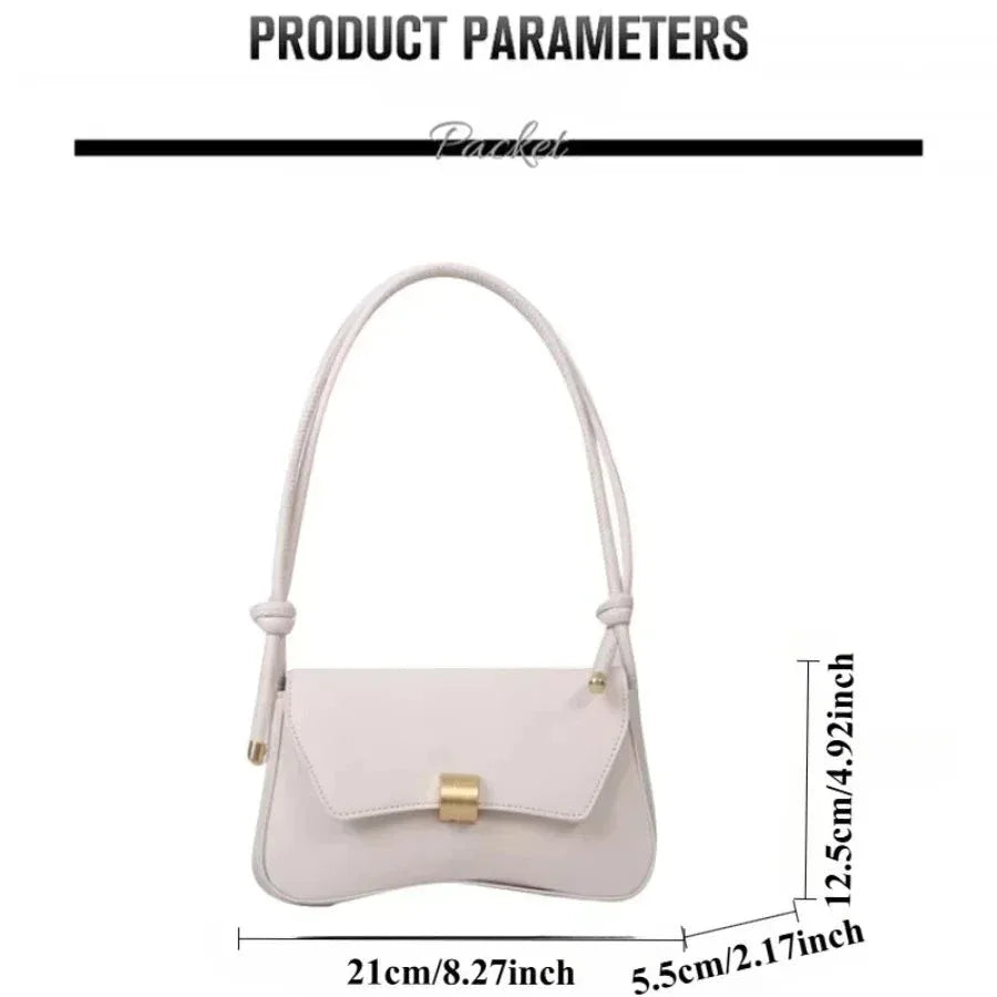 Sac à Main Femme Tendance – Sac Bandoulière Retro avec Appliques, Sac Crossbody Mini, Sac Sous l'Aisselle Élégant - Justyol