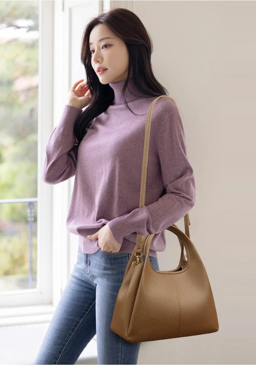 Sac à Main Femme Luxe en PU – Sac Bandoulière Grande Capacité