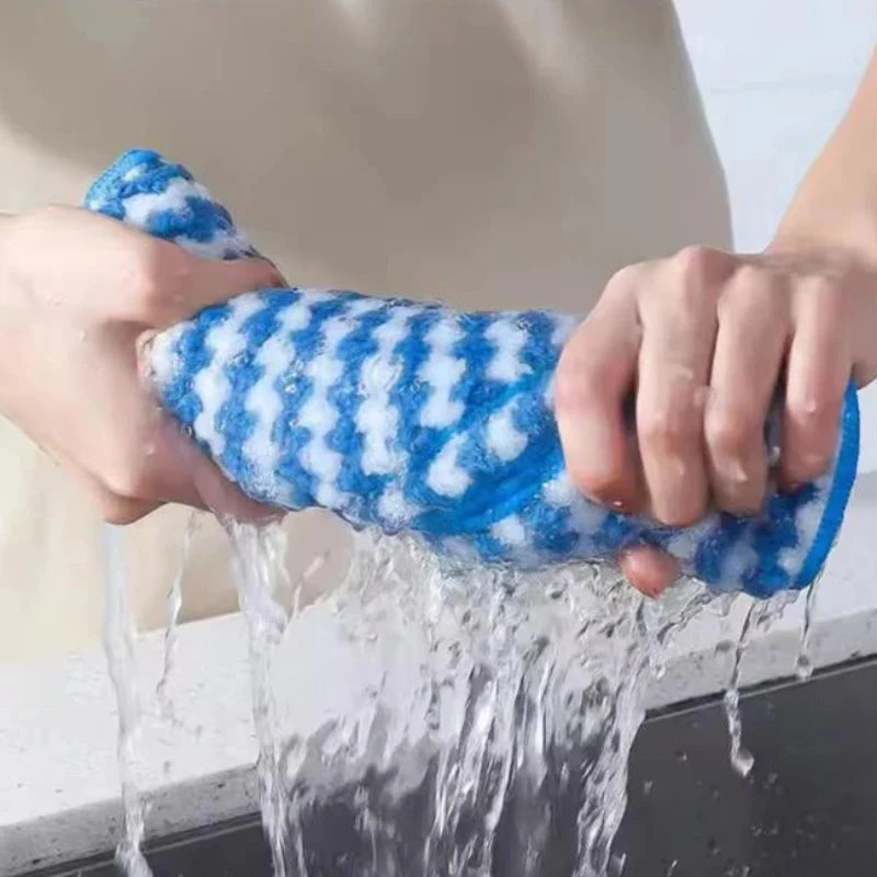 Kitchen Dishwashing Cloth Superfine Fiber Water Absorbent Cleaning Cloth Multipurpose Household Wipe Towels Cleaning MU Group