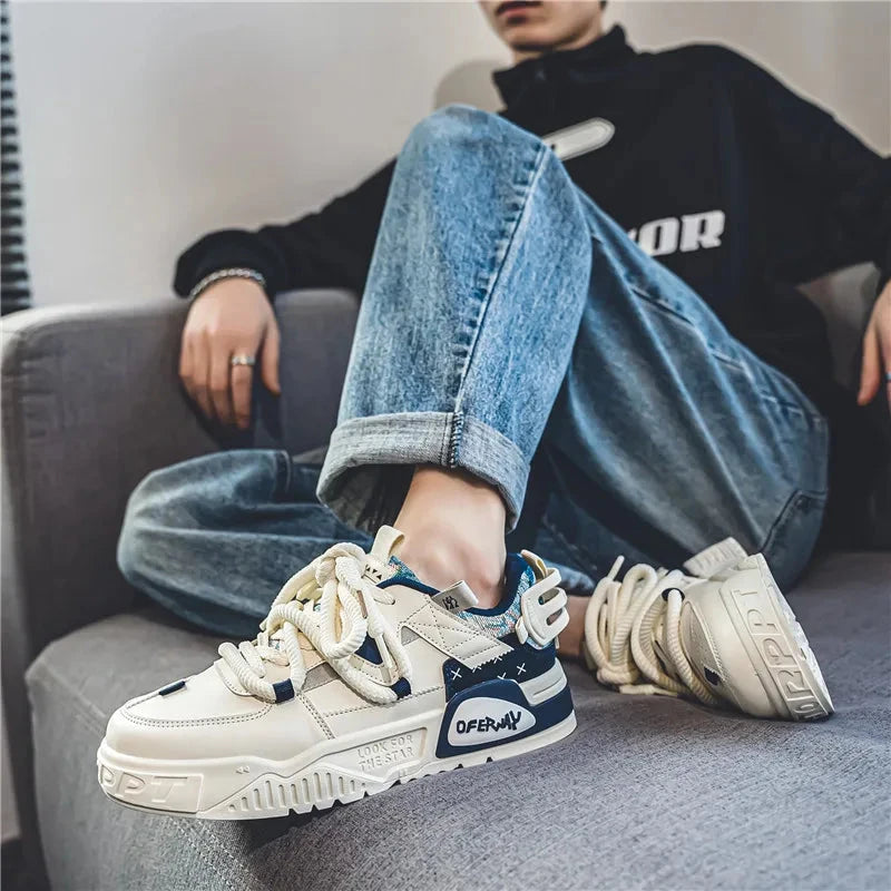 Men's motorcycle shoes, trendy and fashionable board shoes MU Group