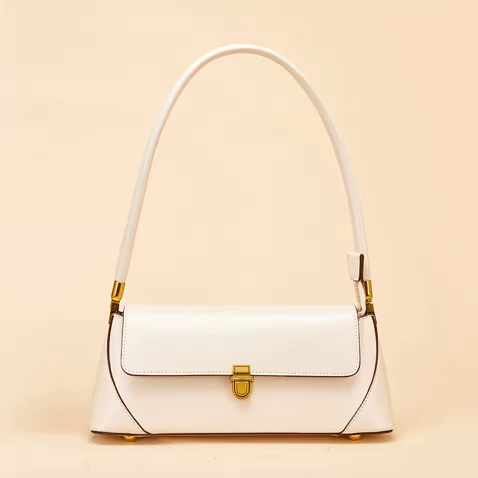 Sac à Main Femme Rétro – Sac à Bandoulière et Sous l'Aisselle en Cuir PU avec Fermeture à Rabat