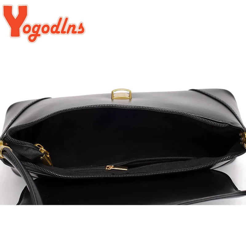 Sac à Main Femme Rétro – Sac à Bandoulière et Sous l'Aisselle en Cuir PU avec Fermeture à Rabat