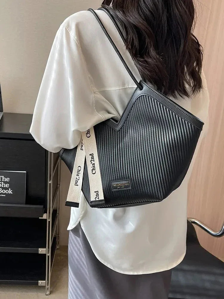 Sac à Main Femme Style Coréen – Sac Tote Casual en Canvas, Sac Bandoulière Commuter et Sac Élégant