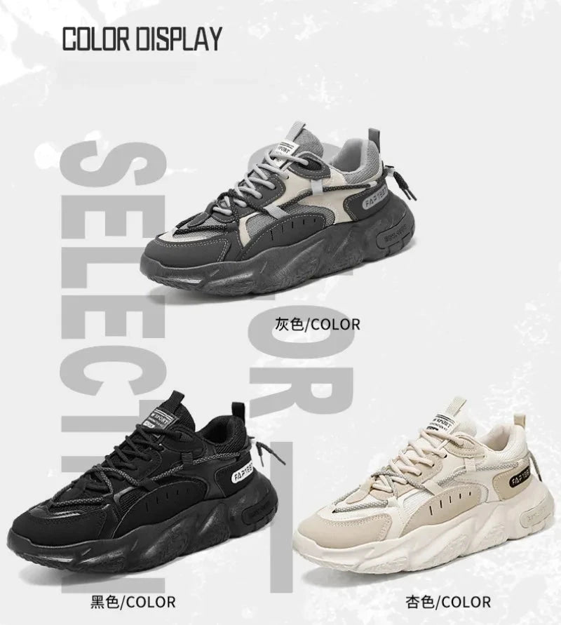 Fashion Men Sneakers Spring Breathable Comfort Air Cushion Running Shoes Outdoor Non Slip Wear-resistant Walking Shoe Zapatillas MU Group