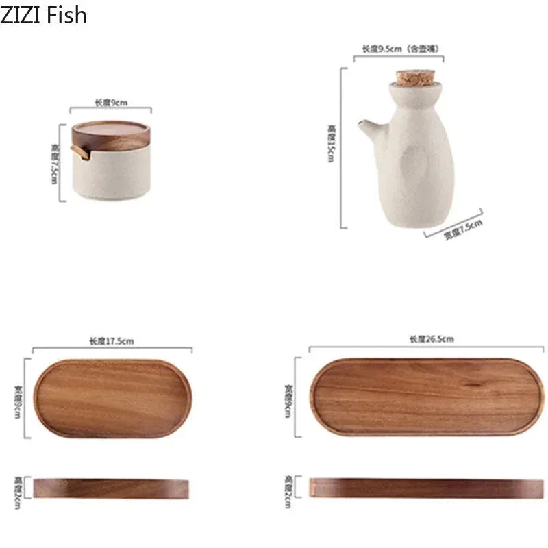 Set de Pots à Épices Japonais en Céramique - Justyol