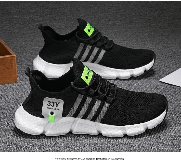 Breathable Mesh Men Shoes Trendy Lightweight Walking Flats Plus Size Male Tennis Sneakers Outdoor Running Fitness Shoes 2024 MU Group