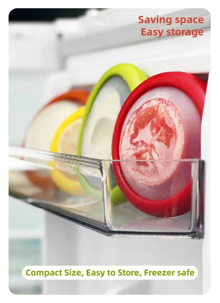 Boîte de Rangement Silicone Joie – Contenant Fraîcheur pour Fruits et Légumes, Anti-Oxydation, Étanchéité
