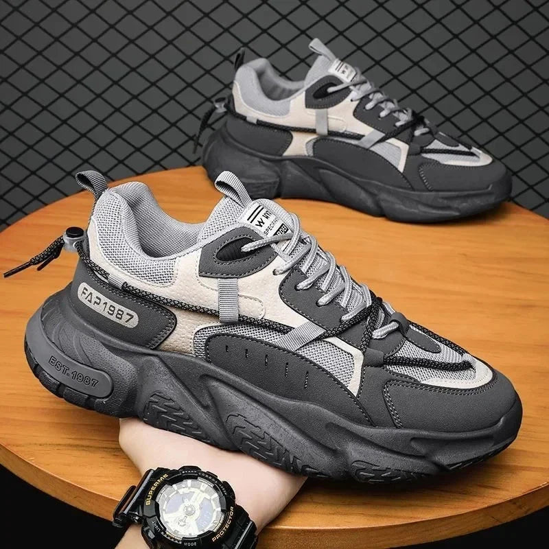 Fashion Men Sneakers Spring Breathable Comfort Air Cushion Running Shoes Outdoor Non Slip Wear-resistant Walking Shoe Zapatillas MU Group
