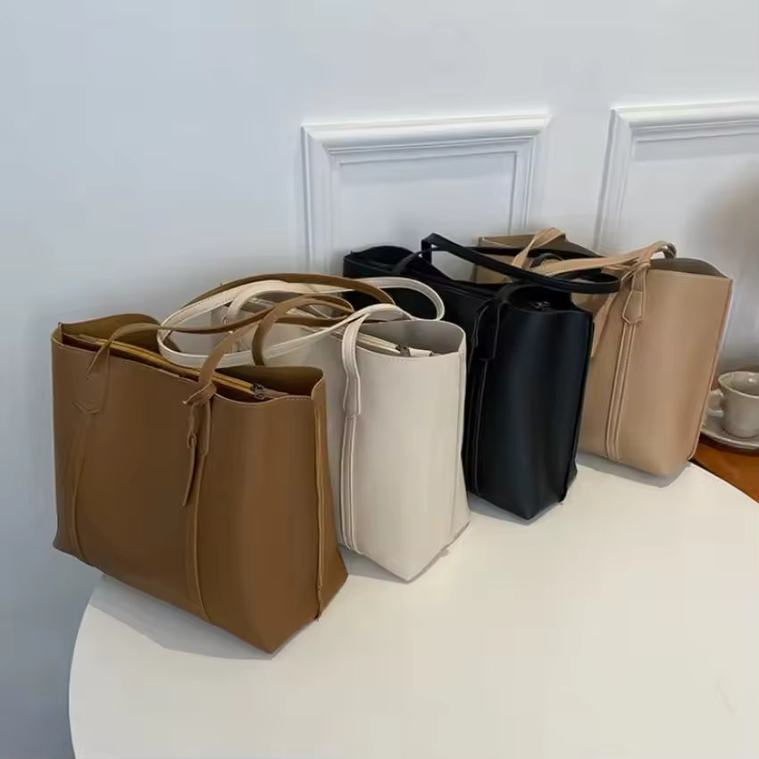 Set de Sacs à Main Femme – Sac à Main en Cuir PU de Luxe, Sac Tote Grande Capacité, Sac à Main Mode - Justyol