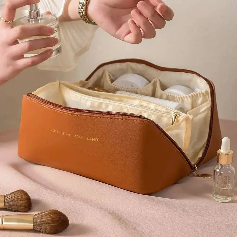 Organisateur de Maquillage Femme – Trousse de Voyage Cosmétique de Luxe, Sac de Rangement pour Cosmétiques avec Fermeture à Zip