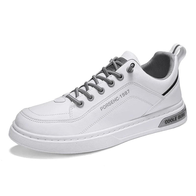 2025 New Trendy Versatile Cloth Shoes Men's Spring New Breathable White Shoes Men's Sports and Leisure Board Shoes Trendy Shoes MU Group