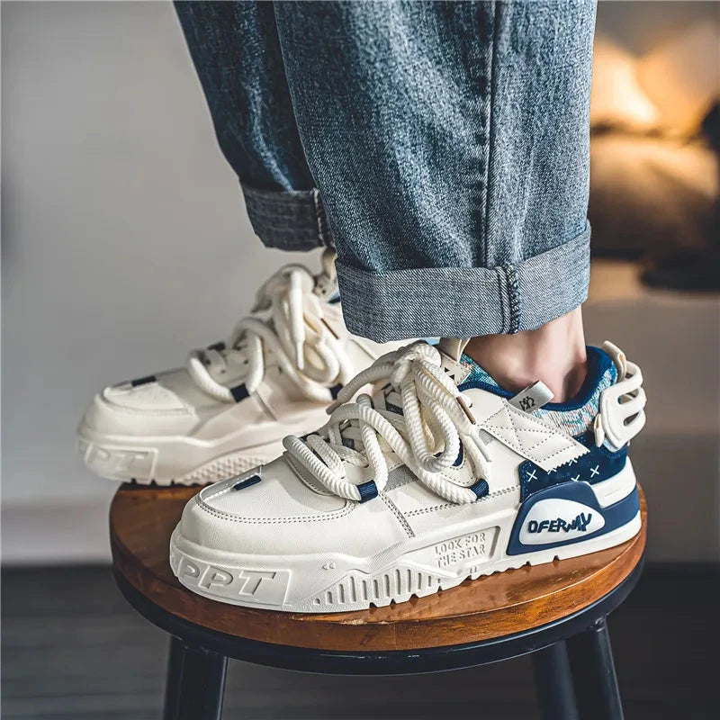 Men's motorcycle shoes, trendy and fashionable board shoes MU Group