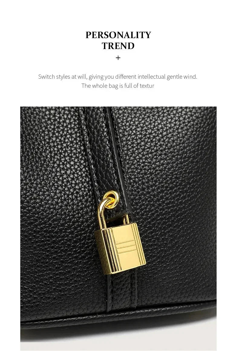 New lychee patterned bucket bag, women's handbag, Picotin bag MU Group