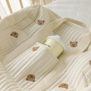 New Embroidered Mom Bag Storage Bag Large Capacity Mommy Travel Bag Fashion Multi-functional Handbag Lightweight Diagonal MU Group