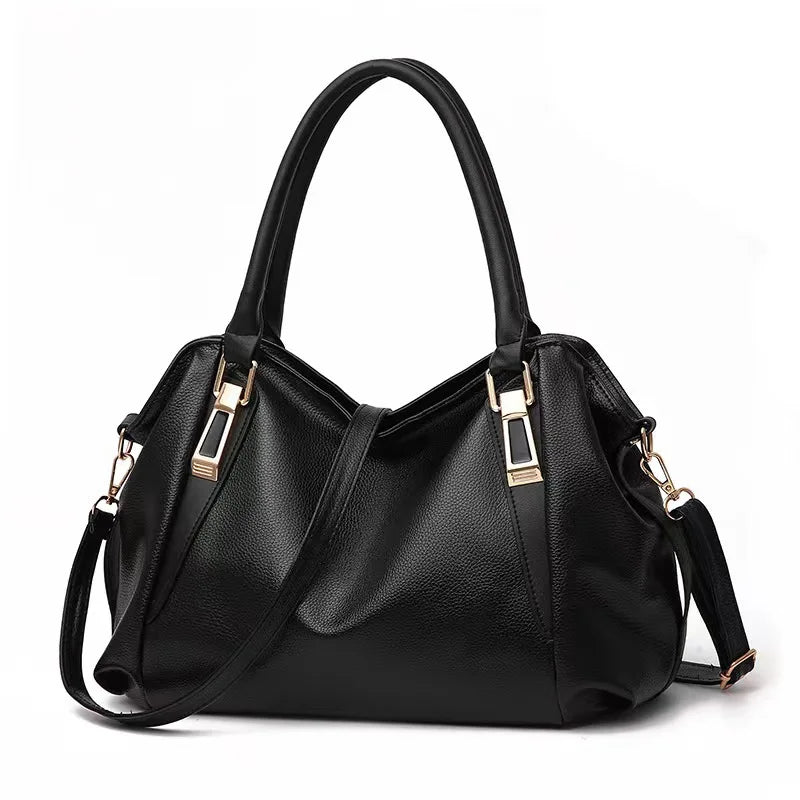 Sac à Main Femme Casual – Grand Sac Bandoulière en Couleur Unie et Pratique
