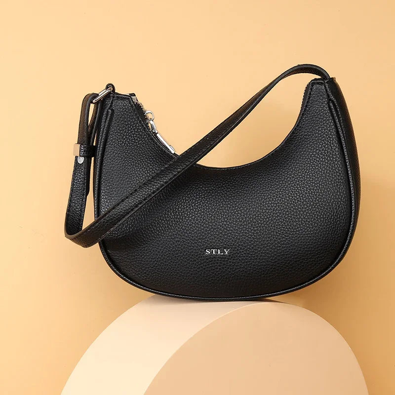 Sac Bandoulière Femme ZIYUEZIKUN - Chaîne Métal - Grand Format 35x40cm - Noir - Style Hobo
