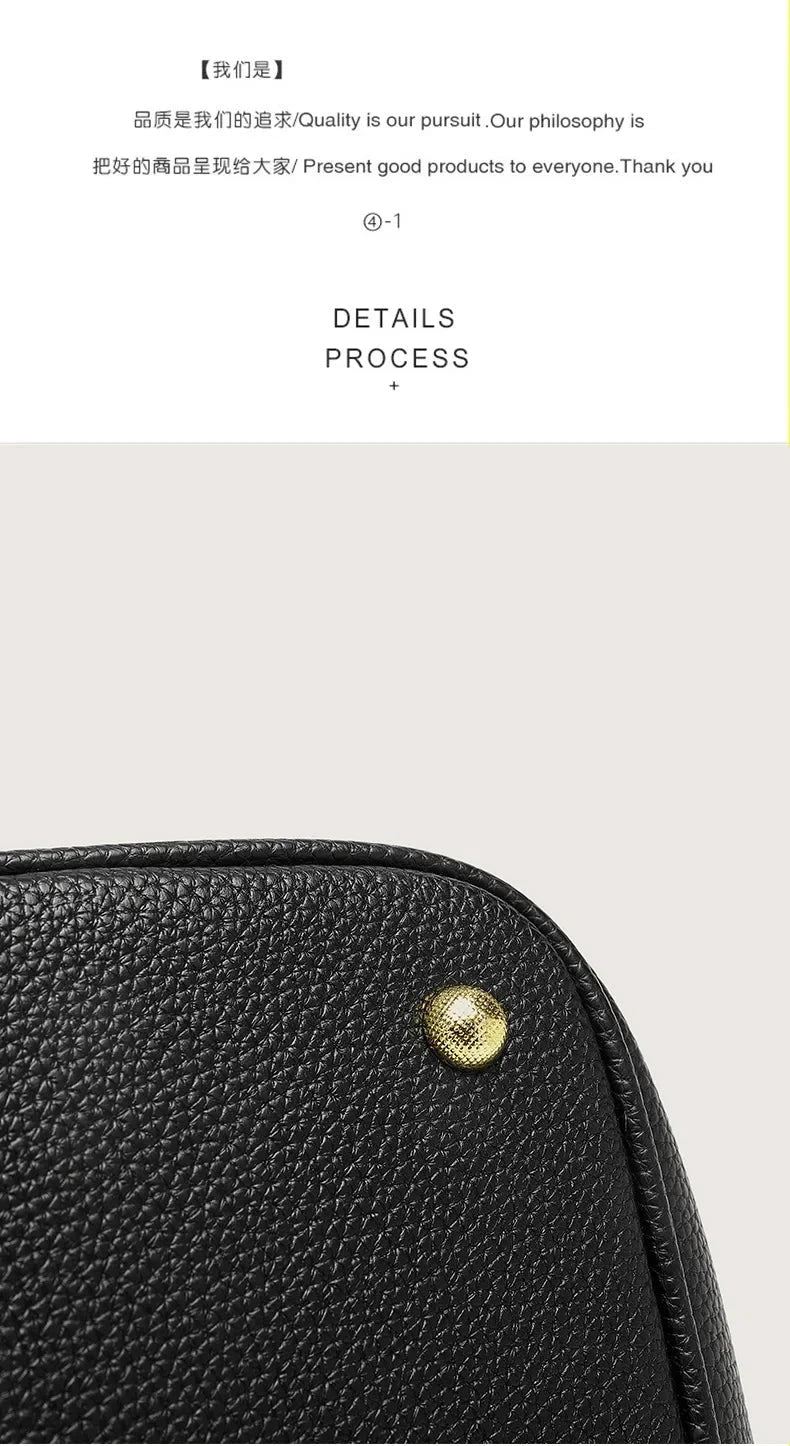 New lychee patterned bucket bag, women's handbag, Picotin bag MU Group