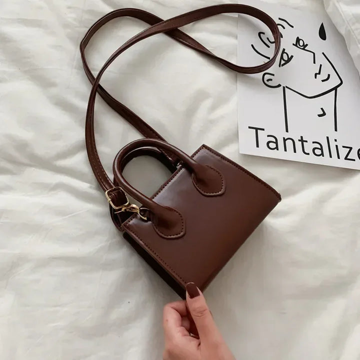 Mini Sac à Main Femme – Sac Rétro Carré, Sac à Bandoulière et Messenger Élégant et Polyvalent