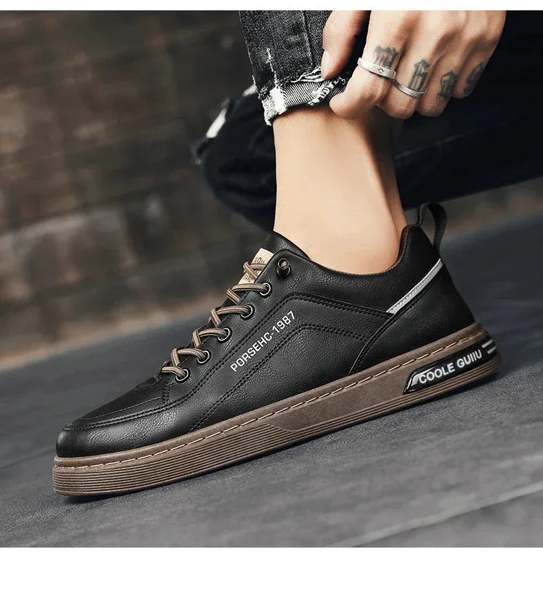 Chaussures Homme Blancs – Sneakers Tendances et Respirantes, Baskets de Sport et Loisirs, Chaussures Printemps Été 2025
