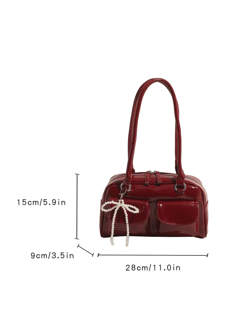 Sac à Main Femme Sous l’Aisselle avec Noeud – Sac Bandoulière Tendance et Polyvalent 2024