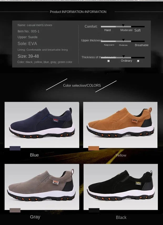2023 New Outdoor Hiking Camping Light Running Jogging Casual Sports Men's Shoes Non-slip Loafers Hiking Shoes Large Size 38-50 MU Group