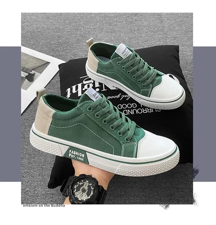 Chaussures Homme en Toile – Sneakers Skateboard Extérieures, Baskets Antidérapantes et Respirantes, Idéales pour la Marche et les Activités Casual